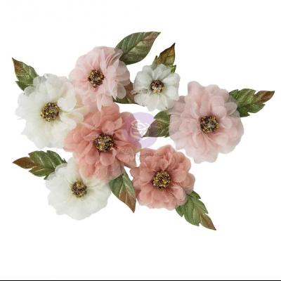 Prima Marketing Buttons & Keepsakes Flowers - Sheer Beauties