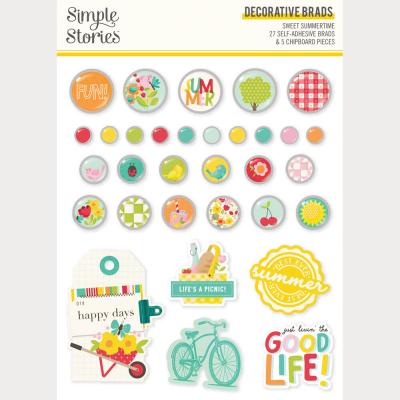 Simple Stories Sweet Summertime - Decorative Brads