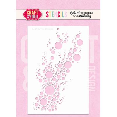 Craft & You Design Fun By The Sea Stencil - Bubbles