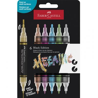 Faber Castell Acrylmarker Black Edition Shake & Paint - Metallic
