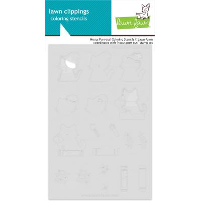 Lawn Fawn Coloring Stencils - Hocus Purr-cus!