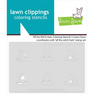 Lawn Fawn Coloring Stencils - All the Witch Hats
