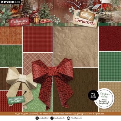 StudioLight Cottage Christmas - Origami & Backgrounds Paper Pad