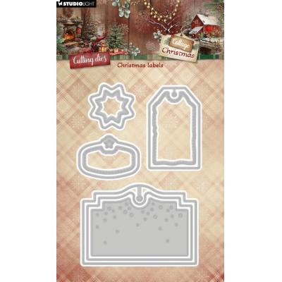 StudioLight Cottage Christmas Cutting Dies - Christmas Labels