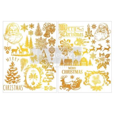 Prima Marketing Re-Design Middy Foil Transfers - Kacha Holiday Heirloom