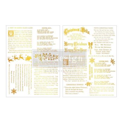 Prima Marketing Re-Design Middy Foil Transfers - Kacha Golden Tidings