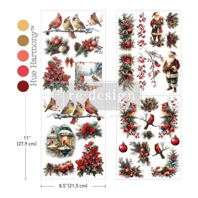 Prima Marketing Re-Design Middy Plus Transfers - Feathered Noel