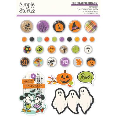Simple Stories Say Cheese Classic Mouse Halloween - Decorative Brads