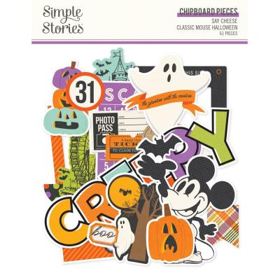 Simple Stories Say Cheese Classic Mouse Halloween - Chipboard Pieces