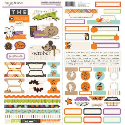 Simple Stories Say Cheese Classic Mouse Halloween - Cardstock Stickers Basics