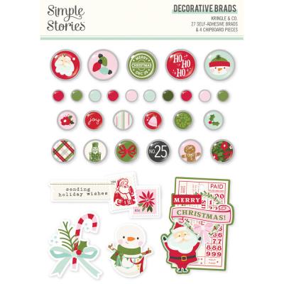 Simple Stories Kringle & Co. - Decorative Brads
