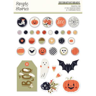 Simple Stories Frightful Fun - Decorative Brads