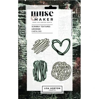 Lisa Horton Muse & Maker Crafts Cutting Dies - Scribbly Textures