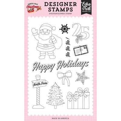 Echo Park North Pole Christmas Stempel - North Pole Sign