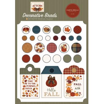 Carta Bella Here Comes Autumn - Decorative Brads