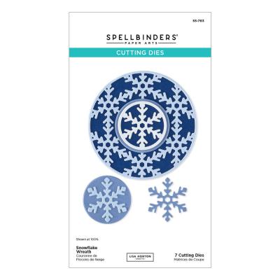 Spellbinders Lisa Horton Snowflake Kisses Etched Dies - Snowflake Wreath