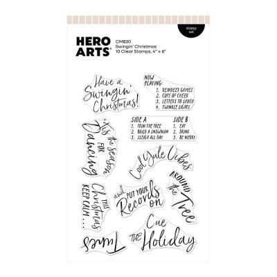 Hero Arts Vintage Vinyl Stempel - Swingin' Christmas