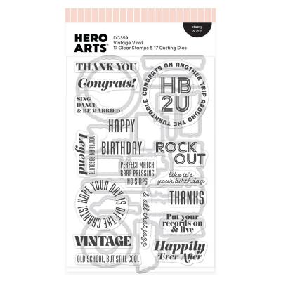 Hero Arts Vintage Vinyl Stamp & Cut