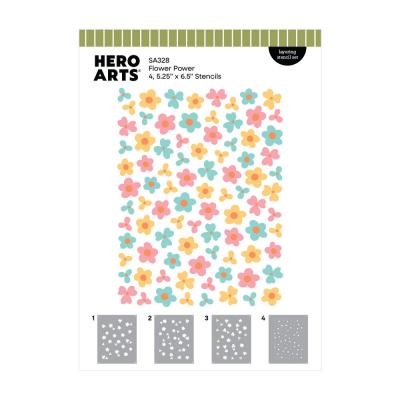 Hero Arts Summerween Stencils - Flower Power