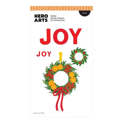 Hero Arts Home For The Holidays Dies - Winter Wreath