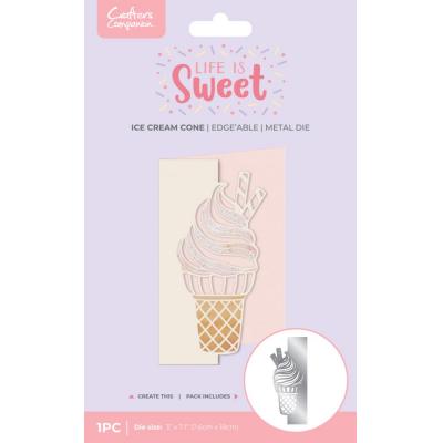Crafter's Companion Life Is Sweet Dies - Edge'able Ice Cream Cone