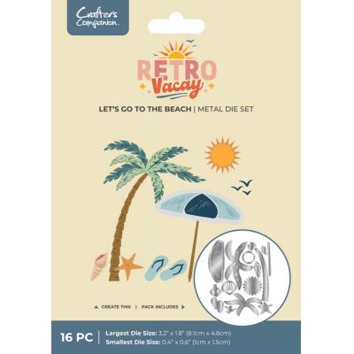 Crafter's Companion Retro Vacay Dies - Let's Go To The Beach