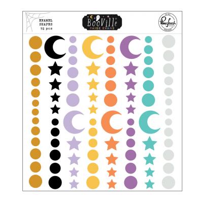 Pinkfresh Studio BooVille - Enamel Shapes