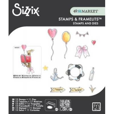 Sizzix by 49 and Market Stempel + Framelits - Sweet Drop
