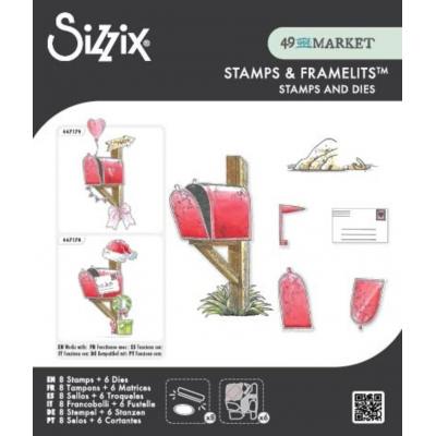 Sizzix by 49 and Market Stempel + Framelits - Letter Drop