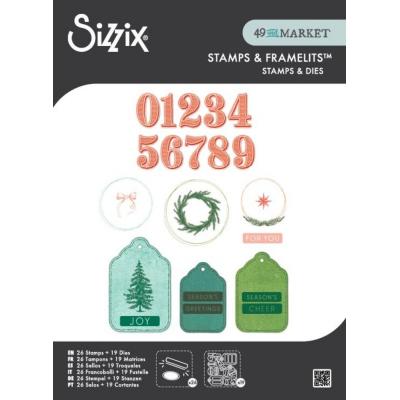 Sizzix by 49 and Market Stempel + Framelits - Holiday Tags