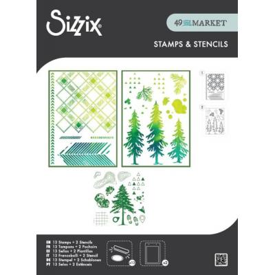 Sizzix by 49 and Market Stempel + Stencils - Outdoor Essentials