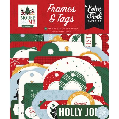 Echo Park Mouse And Me Christmas - Frames & Tags