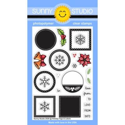 Sunny Studios Stempel - Holiday Tags & Labels