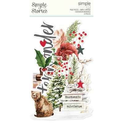 Simple Stories Simple Vintage Evergreen Memories - Simple Pages Pieces