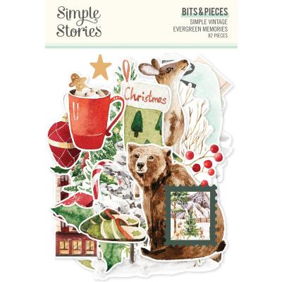 Simple Stories Simple Vintage Evergreen Memories - Bits & Pieces