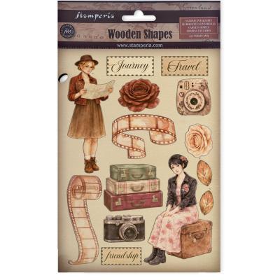 Stamperia Our Way - Colored Wooden Shapes