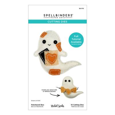 Spellbinders Halloween Felt Stitch & Create Felt Etched Dies - Patchwork Boo
