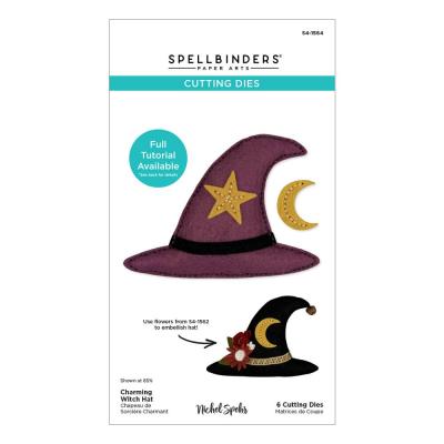 Spellbinders Halloween Felt Stitch & Create Felt Etched Dies - Charming Witch Hat