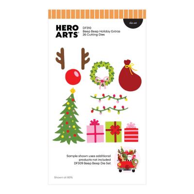 Hero Arts Whimsical Wheels Die Set - Beep Beep Holiday Extras