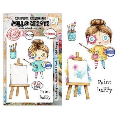 Aall and Create Creative Types Stempel - Paint Happy