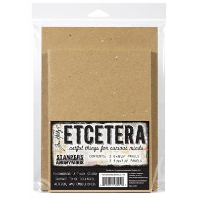 Stampers Anonymous Tim Holtz Etcetera Chipboard - Tiles, Rectangles