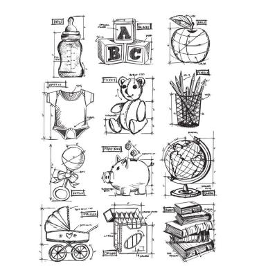 Stampers Anonymous Tim Holtz Stempel - Mini Blueprints 8