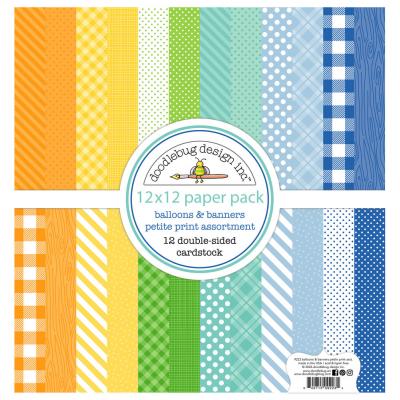 Doodlebug Design Balloons & Banners - Petite Print Assortment