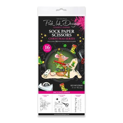 Katy Sue Designs Pink Ink Designs Stempel - Sock Paper Scissors