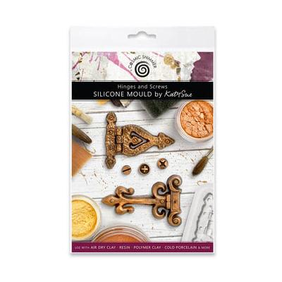 Katy Sue Designs Cosmic Shimmer Silicone Mould - Hinges And Screws
