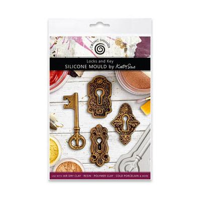 Katy Sue Designs Cosmic Shimmer Silicone Mould - Locks And Key
