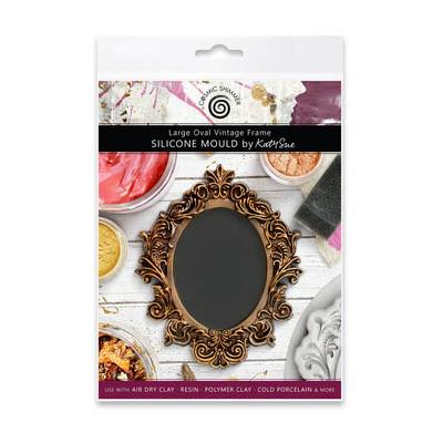 Katy Sue Designs Cosmic Shimmer Silicone Mould - Large Oval Vintage Frame