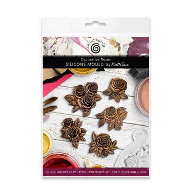 Katy Sue Designs Cosmic Shimmer Silicone Mould - Decorative Roses