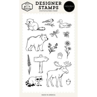 Carta Bella Great Outdoors Stempel - Animal Icons