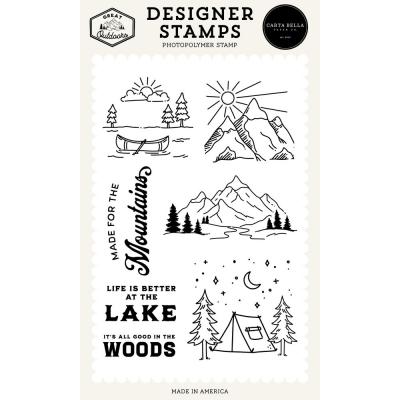 Carta Bella Great Outdoors Stempel - Made For The Mountains